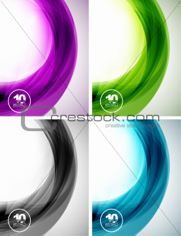 Wave abstract backgrounds