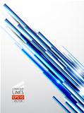 Blue straight lines abstract background