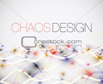Abstract chaos lines background