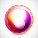 Vector abstract swirl round shape
