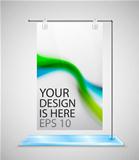 Vector poster stand banner