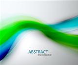 Blurred abstract blue green wave background