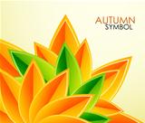 Autumn leaves vector background