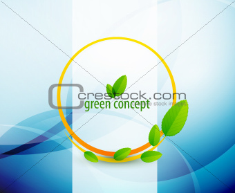 Green circle nature concept