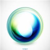 Vector abstract swirl round shape