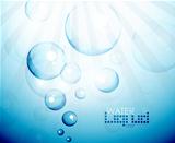 Deep water bubbles background