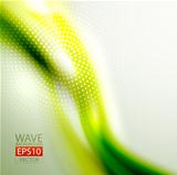 Green eco blurred wave background