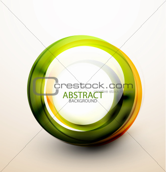 Abstract web bubble banner