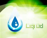 Natural water drop concept