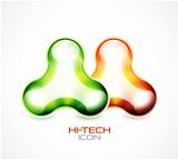 Hi-tech liquid abstract icon