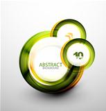 Abstract web bubble banner