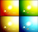 Nature flares abstract backgrounds