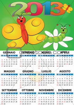 2013 butterfly calendar 