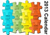 2013 puzzle calendar