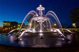 Time Exposure of fountain in Quebec City