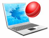 Cricket laptop broken screen concept