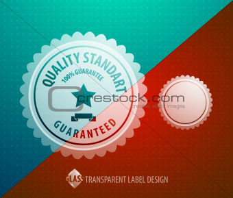 Vector transparent label