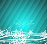 Blue Christmas wavy lines background