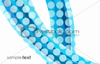 Dotted solid wave background