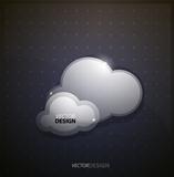 Techno clouds background