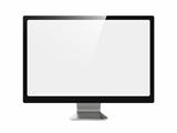 Modern Widescreen Lcd Monitor Isolated on White