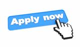Apply Now Button with Hand Shaped Cursor on It