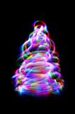 christmas lights as xmas tree