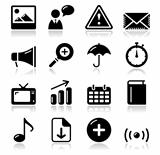 Website internet glossy sqaure icons set