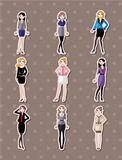 office woman stickers