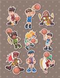 cartoon basketball player stickers
