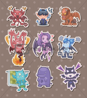 ghost and devil stickers