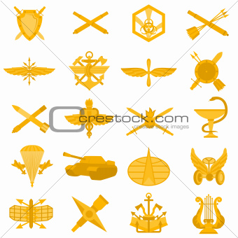Badges of arms of the Russian Army