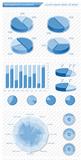 Infographics elements with schedules. EPS10 vector illustration.