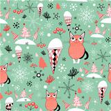 winter texture with cats