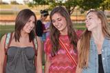 Three Happy Female Students