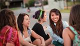 Diverse Group of Teenage Girls Talking
