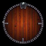 Wooden and Metal Circle Background