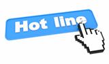 Hot Line - Web Blue Button with Cursor on It