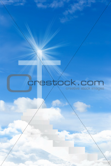 Cross against the sky