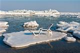 Trestle Bed On a Floe
