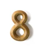 Wooden numeric 8