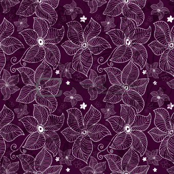Seamless violet lace pattern