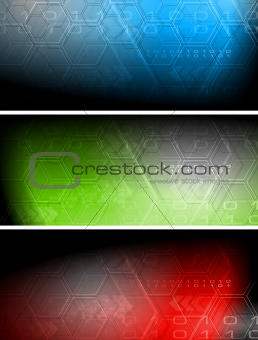 Technical vector banners