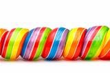 Rainbow Twirl Lollipop Candies