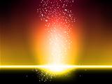 Stars Explosion Background Red and Yellow
