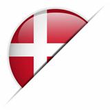 Denmark Flag Glossy Button