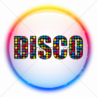 Glass Circle Color Disco Ball