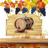 Wood barrel for wine