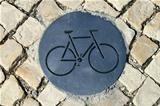 Bicycle path sign