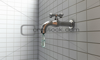 tap water drop